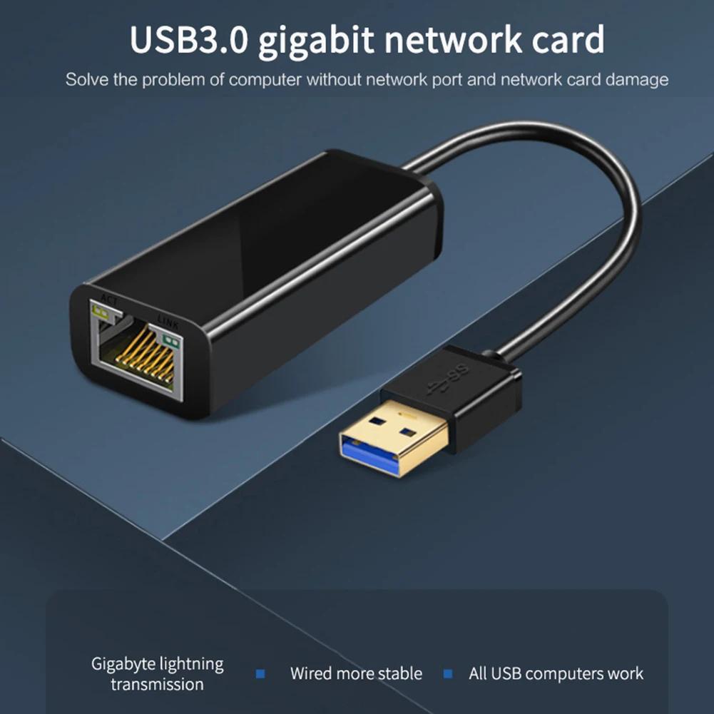 10/100/1000 Mbps USB 3.0 ⰡƮ ̴ Lan ī RJ45  ̴ ȯ Realtek RTL8153 Ʈ PC Win8 10